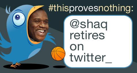 Shaq Retires on Twitter